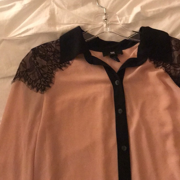 Blouse. Light pink sheet blouse, - Picture 2 of 4